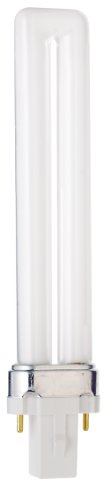 FLUORESCENTE T4 DE 9 W, 2 PINES, 2 TUBOS