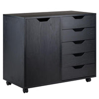 Winsome 26.30 in. H X 30.71 in. W X 15.98 in. D Black Wood Cabinet