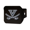 University of Virginia Black Metal Hitch Cover