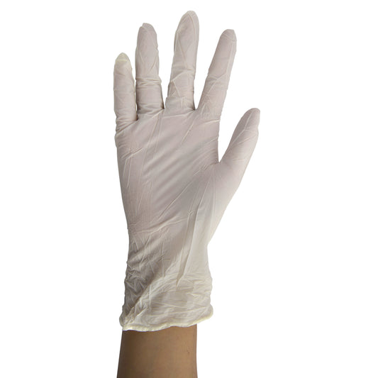 Vertek Nitrile Disposable Gloves Medium White 100 pk