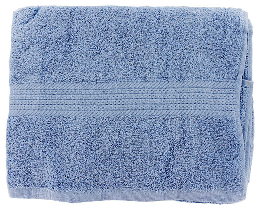 J & M Home Fashions 8630 27 X 52 Smoke Blue Provence Bath Towel (Pack of 3)