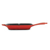 11 in Enameled Cast-Iron Series 1000 Grill Pan - Gradated Red