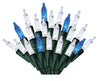 Sylvania  Synchronized color twinkle  LED  Light Set  Blue/White  6.33 ft. 70 lights