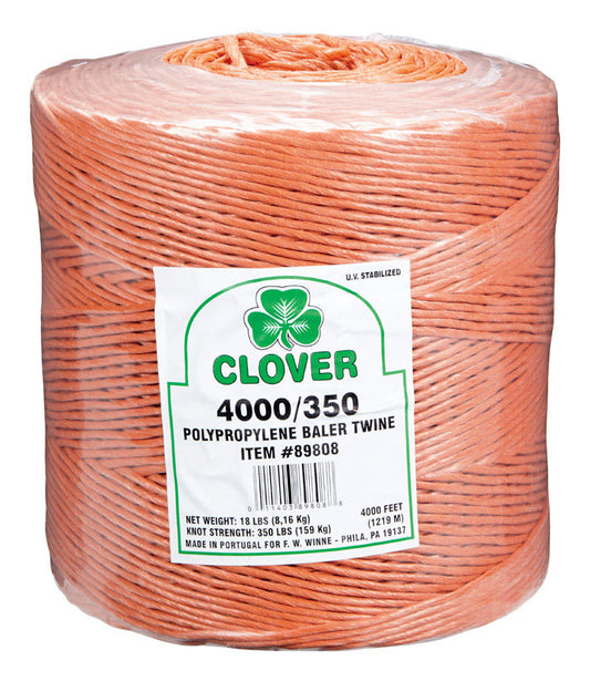 Clover  4000 ft. L Orange  Poly  Twine