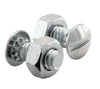 Prime-Line  Zinc  Ribbed Neck Bolts w/Nuts