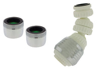 Plumb Pak  Dual Thread  15/16 in.-27 or 55/64 in.  Chrome  Aerator Adapter Set