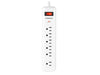 Monster Just Power It Up 15 ft. L 6 outlets Surge Protector White 1080 J