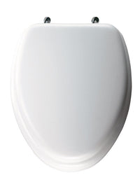 Mayfair  Elongated  White  Vinyl  Toilet Seat