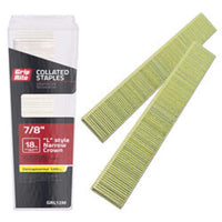 Grip-Rite 1/4 in. W X 7/8 in. L L-Style 18 Ga. Narrow Crown Staples 1000 pk (Pack of 5)