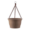 Bloem Colonnade 7 in. H X 12 in. D Wood-Resin Hanging Basket Dark Earth