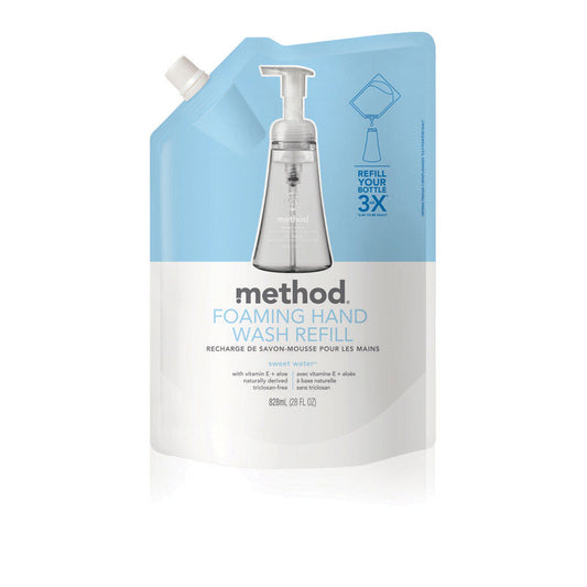 Method Sweet Water Scent Foam Hand Soap 34 oz. (Pack of 6)