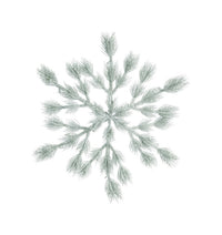 Decoris  White  Snowflake Ornament  Christmas Decor (Pack of 6)