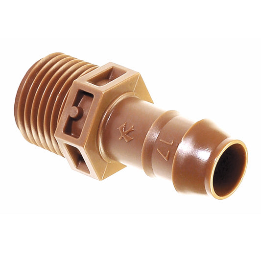 Rain Bird BA-050MPS Adapter for 1/2" Male Pipe Thread To Drip Tubing