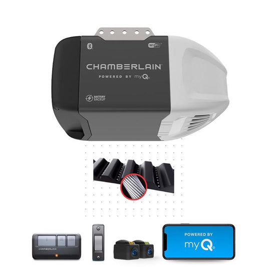 Chamberlain 0.5 HP Belt Drive WiFi Compatible Smart Garage Door Opener