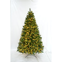 Celebrations  7 ft. Full  LED  500 count Scotch Pine  Color Changing Christmas Tree