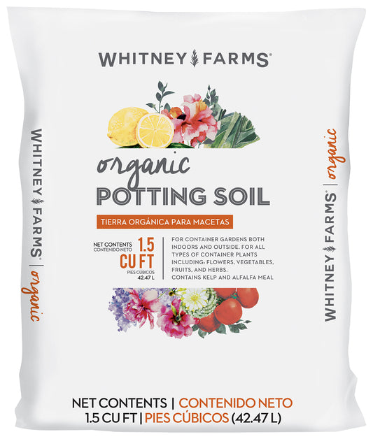 Whitney Farms 10101-71603 1.5 Cubic Feet Organic Potting Soil