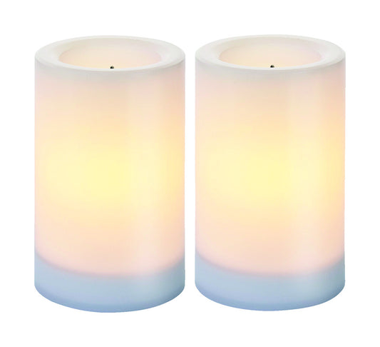 Paradise White Candle 5 in. H x 3 in. Dia. (Pack of 4)