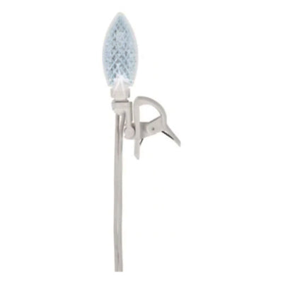 Juego de luces LED Quick-Clip, C9, blanco puro, cable blanco, 25 unidades.