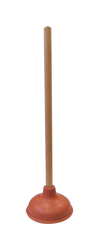 Cobra Plunger with Wooden Handle 18 in. L X 5 in. D