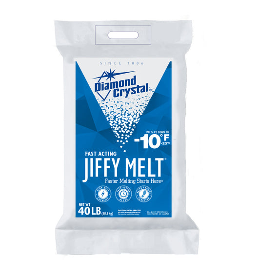 Diamond Crystal Jiffy Melt Blended Ice Melt 40 lb. Crystal