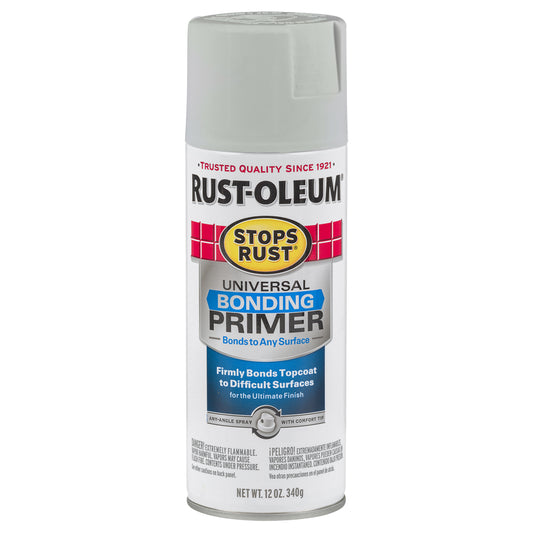 Rust-Oleum Stops Rust Flat Gray Primer Spray 12 oz (Pack of 6)
