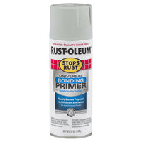 Rust-Oleum Stops Rust Flat Gray Primer Spray 12 oz (Pack of 6)
