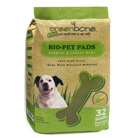 Greenbone Bio-Pet Pads Quilted Fiber Disposable Pet Waste Pads 32 pk