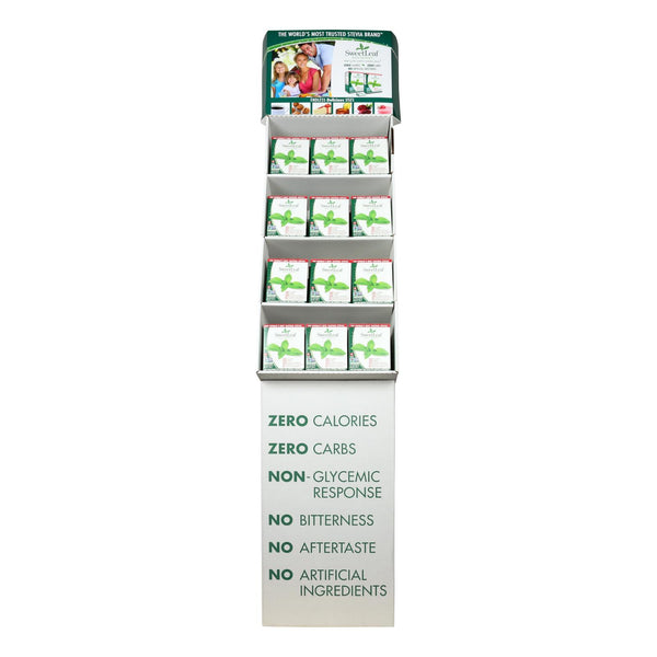 Sweet Leaf - Display Stevia Plus Packets - Case of 48 - 35 CT (Pack of 48)