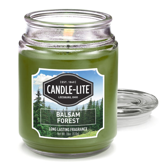 Candle Lite Everyday Green Balsam Forest Scent Candle 5.7 in.   H X 3.9 in.   D 18 oz (Pack of 4)