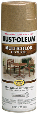 Rustoleum 239120 12 Oz Radiant Brass Multicolor Textured Spray