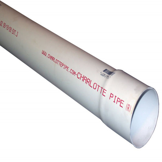 Charlotte Pipe 3 in.   D X 2 ft. L PVC Sewer and Drain Pipe
