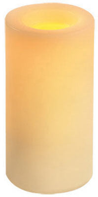 Inglow Butter Cream Vanilla Scent Pillar Candle 6 in. H (Pack of 6)