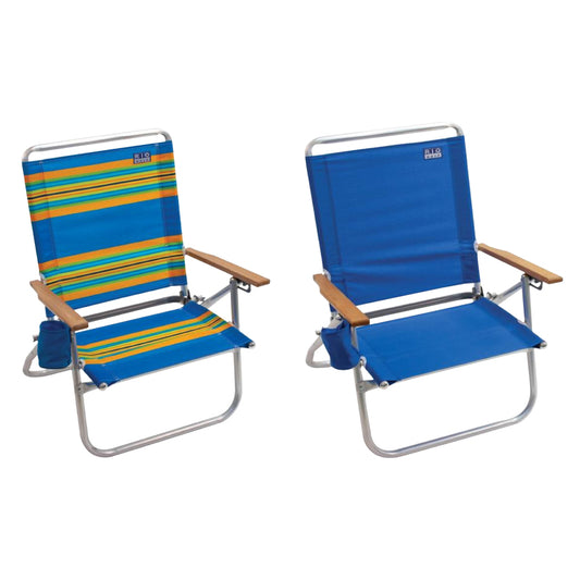 Rio Brands Easy In Easy Out 3 position Adjustable Assorted Folding Chair (Pack of 4)