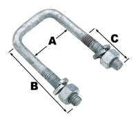 Seachoice  Galvanized Steel  U-Bolt