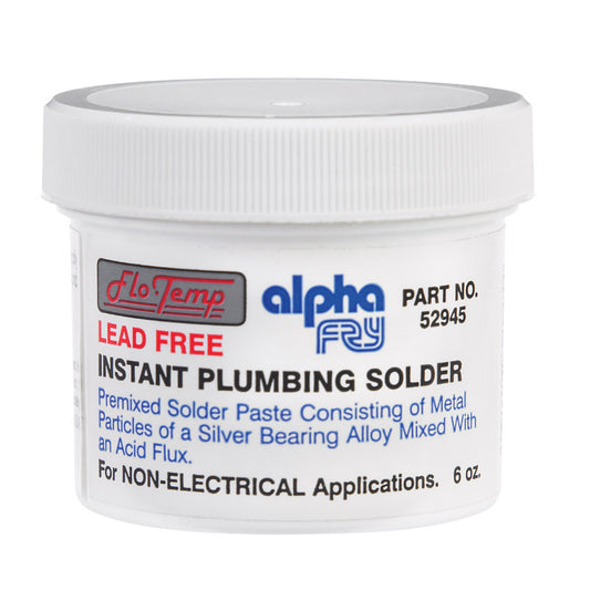 Alpha Fry  6 oz. Lead-Free Plumbing Solder  Metal  1 pc.