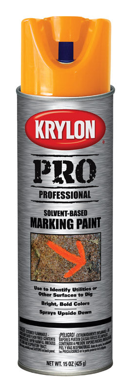 Krylon Pro Fluorescent Orange Spray Paint 15 oz. (Pack of 6)