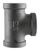 Pipe Decor 1/2 in. FPT X 1/2 in. D FPT Black Malleable Iron 1 1/4 in. L Tee