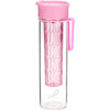 Trudeau Rejuvenate 17 oz Clear/Pink BPA Free Hydration Bottle
