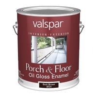 Valspar Gloss Dark Brown Porch and Floor Enamel 1 gal (Pack of 2)