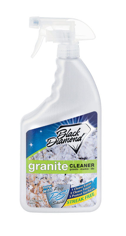 Black Diamond Stoneworks Clean Scent Natural Beauty Granite Shine Cleaner 32 oz. Spray (Pack of 6)