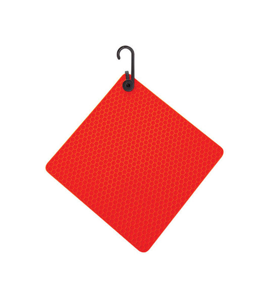 Core Kitchen Strawberry Red Silicone Square Trivet (Pack of 6)