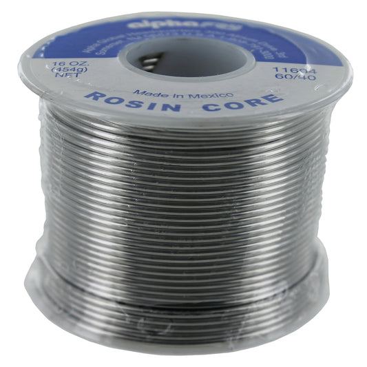 Alpha Fry 16 oz Rosin Core Solder Wire 0.062 in. D Tin/Lead 60/40 1 pc
