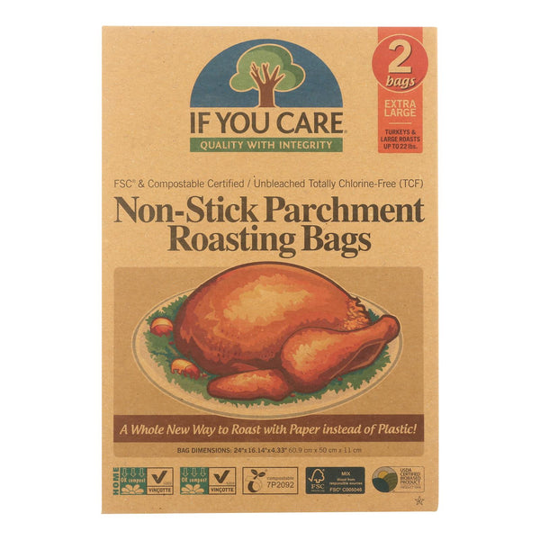 If You Care Parchment Bags - Non Stick - Extra Large - Case of 8 - 2 count (Pack of 8)
