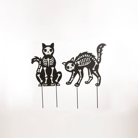 Celebrations Black Cat Stakes Halloween Decoration 24 in. H x .02 in. W 1 pk (Pack of 6)