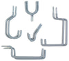 Crawford 8 in. L Vinyl Coated Gray Steel Assorted Hook 10 pk