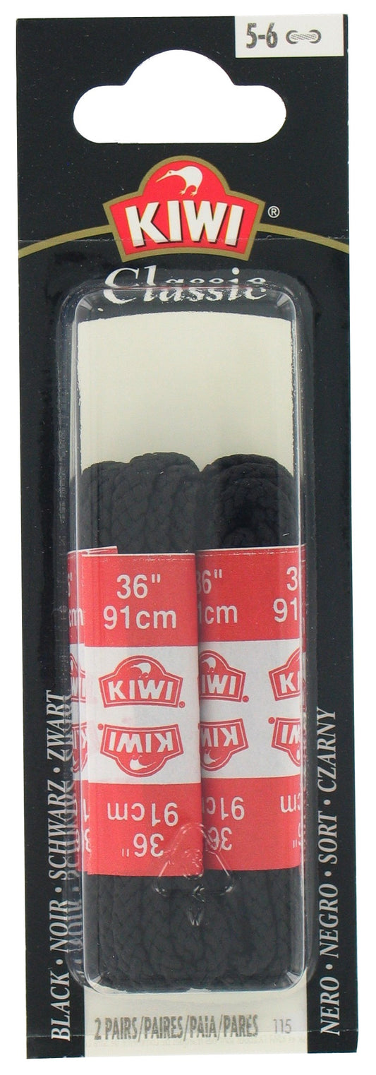 Kiwi 70424 36 Black Classic Shoe Laces