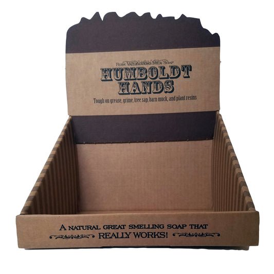 Humboldt Hands Fern Valley Soap 14 in.   H X 9 in.   W X 12 in.   L Brown End Cap Box Display Cardbo