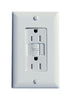 Pass & Seymour  15 amps 125 volt White  GFCI Outlet  5-15R  1 pk