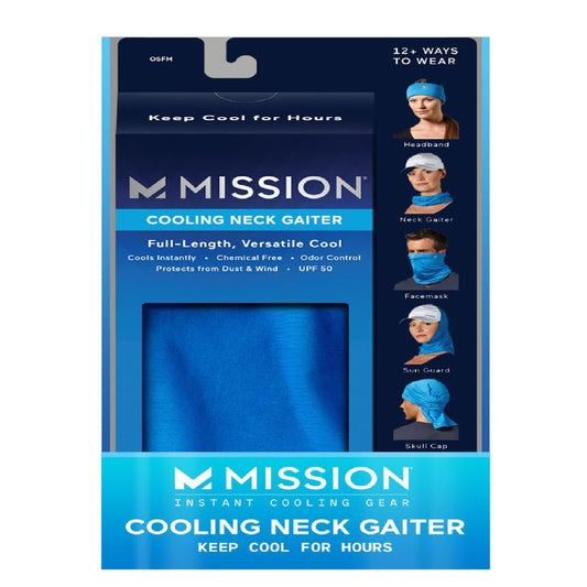 Mission Blue Cooling Neck Gaiter 1 pk