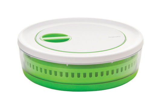 Progressive Prepworks Green/White Plastic Salad Spinner (Pack of 4)